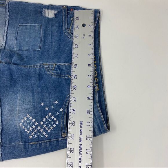 Vigoss Distressed Star Patch Shorts‎ - Picture 8 of 9